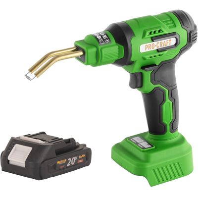 Soldador De Plástico A Batería Procraft Cs40-bb 20 V 600 °c 0,7 - 1,1 A + 1 Batería 2,0 Ah + Maletín - Sin Cargador Soldador De Plástico A Batería Procraft Cs40-bb 20 V 600 °c 0,7 - 1,1 A + 1 Batería 2,0 Ah + Maletín - Sin Cargador