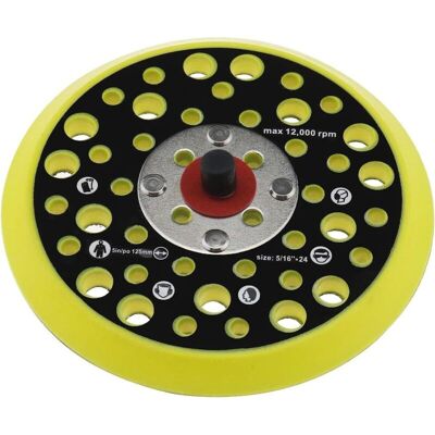 OEM Plateau De Support - 125 Mm - Filetage 5/16 Pulgadas M8 - 44 Agujeros - Para Lijadora De Disco Autoadhesiva - 1 Unidad OEM Plateau De Support - 125 Mm - Filetage 5/16 Pulgadas M8 - 44 Agujeros - Para Lijadora De Disco Autoadhesiva - 1 Unidad