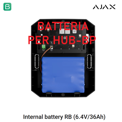 132037 - Jeweller - Internal Battery Rb (6,4v/36ah) - Batteries For Hub Bp Jeweller - Color Blue - Ajax Seguridad Inalámbrica 132037 - Jeweller - Internal Battery Rb (6,4v/36ah) - Batteries For Hub Bp Jeweller - Color Blue - Ajax Seguridad Inalámbrica