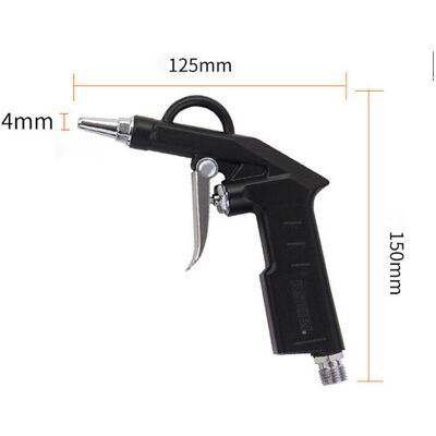 DPZO Pistola De Soplado De 1/4" Para Compresores De Aire De Hasta 6 Bar – Diámetro De La Boquilla: 4 Mm – Boquilla Corta: 25 Mm – Herramienta De Limpieza Neumática – Color Negro DPZO Pistola De Soplado De 1/4" Para Compresores De Aire De Hasta 6 Bar – Diámetro De La Boquilla: 4 Mm – Boquilla Corta: 25 Mm – Herramienta De Limpieza Neumática – Color Negro