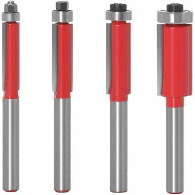OEM Rodamiento Para Fresadora De 6 Mm, Xu, Herramienta Para Trabajar La Madera Con Vástago De 6 Mm, Fresa De Carburo Cementado Para Corte Al Ras, Paquete De 4 --crezuo OEM Rodamiento Para Fresadora De 6 Mm, Xu, Herramienta Para Trabajar La Madera Con Vástago De 6 Mm, Fresa De Carburo Cementado Para Corte Al Ras, Paquete De 4 --crezuo