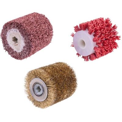 Scheppach - Kit 3 Cepillos Universales Para Satinado Mrs500 Scheppach - Kit 3 Cepillos Universales Para Satinado Mrs500