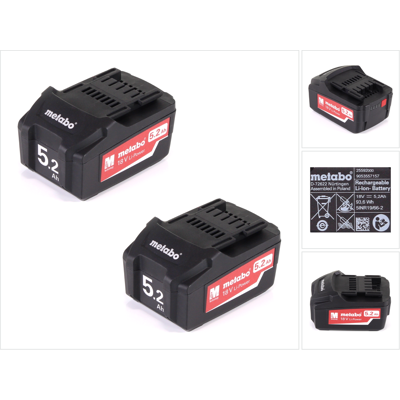 Metabo Modelo 625592000 - Juego de Baterías para Herramientas Metabo Modelo 625592000 - Juego de Baterías para Herramientas