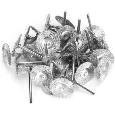 DPZO Juego De 30 Cepillos Metálicos, Discos De Pulido De Alambre De Acero Y Latón, Kit Completo Para Herramientas Rotativas Dremel (alambre De Acero Inoxidable). DPZO Juego De 30 Cepillos Metálicos, Discos De Pulido De Alambre De Acero Y Latón, Kit Completo Para Herramientas Rotativas Dremel (alambre De Acero Inoxidable).