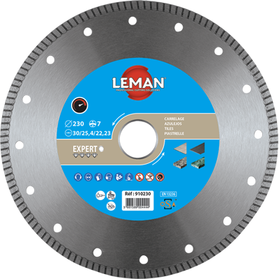 Leman 910250 Disco diamantado - Borde continuo - Gres cerámico Leman 910250 Disco diamantado - Borde continuo - Gres cerámico