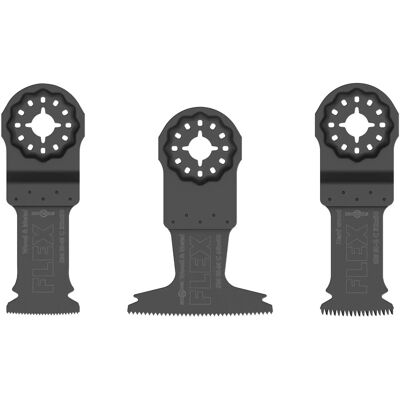 Flex - Juego De 3 Hojas De Sierra Starlock Madera Y Metal - 531055 Flex - Juego De 3 Hojas De Sierra Starlock Madera Y Metal - 531055