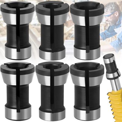 DPZO - 6/6.35/8 mm - 6 piezas - Adaptador de mandrino DPZO - 6/6.35/8 mm - 6 piezas - Adaptador de mandrino