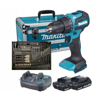 COCO Taladro Atornillador Percusión Makita Dhp490wvx7 18v 2x2ah Y Caja De Acceso 70pcs COCO Taladro Atornillador Percusión Makita Dhp490wvx7 18v 2x2ah Y Caja De Acceso 70pcs
