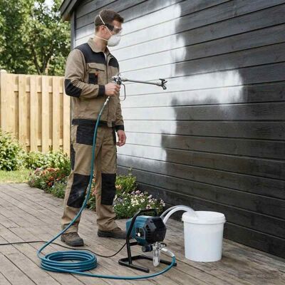 Vidaxl Pulverizador De Pintura Sin Aire Verde Y Negro Acero Y Plástico Vidaxl Pulverizador De Pintura Sin Aire Verde Y Negro Acero Y Plástico