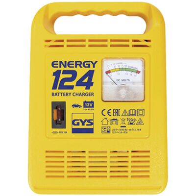 Cargador de Batería GYS Energy 124 - 12V Plomo-Ácido - 10-45Ah Cargador de Batería GYS Energy 124 - 12V Plomo-Ácido - 10-45Ah