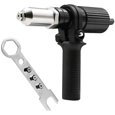 Adaptador De Pistola Remachadora - Remachadora Para Atornilladores Y Taladros Inalámbricos, (1 Pieza) - Ahlsen Adaptador De Pistola Remachadora - Remachadora Para Atornilladores Y Taladros Inalámbricos, (1 Pieza) - Ahlsen