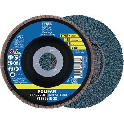 Disco De Láminas Polifan Z Box D.125mm K.z-60 Para Acero/inox Plano Zk Caja De 10 Uds. Pferd Disco De Láminas Polifan Z Box D.125mm K.z-60 Para Acero/inox Plano Zk Caja De 10 Uds. Pferd
