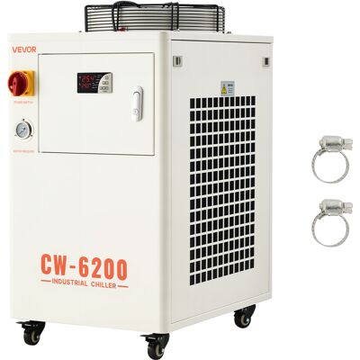 Vevor Enfriador De Agua Industrial 17.060 Btu/h, Sistema De Enfriamiento De Enfriador De Agua Con Compresor, Caudal Máximo De 18,5 Gpm Tanque De 15 L, Para Máquina De Grabado Y Corte Láser De Co2 Vevor Enfriador De Agua Industrial 17.060 Btu/h, Sistema De Enfriamiento De Enfriador De Agua Con Compresor, Caudal Máximo De 18,5 Gpm Tanque De 15 L, Para Máquina De Grabado Y Corte Láser De Co2