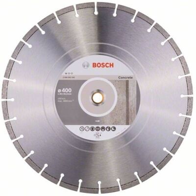 Disco de corte de diamante Bosch Profesional - Cortes seguros en hormigón Disco de corte de diamante Bosch Profesional - Cortes seguros en hormigón