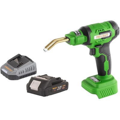 Soldador De Plástico A Batería Procraft Cs40-bb 20 V 600 °c 0,7 - 1,1 A + 1 Batería 2,0 Ah + Cargador + Maletín Soldador De Plástico A Batería Procraft Cs40-bb 20 V 600 °c 0,7 - 1,1 A + 1 Batería 2,0 Ah + Cargador + Maletín