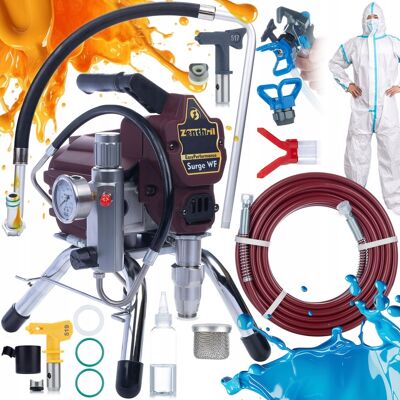 OEM Zenthril Unidad De Pintura Zenhril Surge Wf, 1800w 20mpa 0.019"", 2l/min, Serie Easyperformance + Traje De Pintura 185cm + Tapa Boquilla + Boquilla 519 OEM Zenthril Unidad De Pintura Zenhril Surge Wf, 1800w 20mpa 0.019"", 2l/min, Serie Easyperformance + Traje De Pintura 185cm + Tapa Boquilla + Boquilla 519