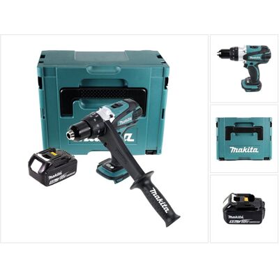 Taladro Atornillador A Batería Makita Ddf 458 T1j 18 V 91 Nm + 1x Batería Recargable 5,0 Ah + Makpac - Sin Cargador Taladro Atornillador A Batería Makita Ddf 458 T1j 18 V 91 Nm + 1x Batería Recargable 5,0 Ah + Makpac - Sin Cargador