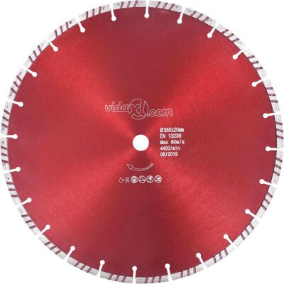 Disco De Corte De Diamante Con Turbo Acero 350 Mm Vidaxl Disco De Corte De Diamante Con Turbo Acero 350 Mm Vidaxl