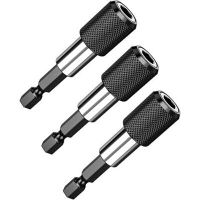 OEM Juego De 3 Portapuntas Magnéticos De 1/4" De Cambio Rápido Para Destornilladores Inalámbricos. Ideal Para Taladros, Destornilladores Y Tornillos Roscados. Longitud: 60 Mm. -crezuo OEM Juego De 3 Portapuntas Magnéticos De 1/4" De Cambio Rápido Para Destornilladores Inalámbricos. Ideal Para Taladros, Destornilladores Y Tornillos Roscados. Longitud: 60 Mm. -crezuo