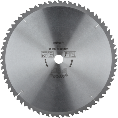 Wolfcraft - Discos Para Sierras Circulares De Mesa Serie Marrón (cortes Rápidos Y Bastos) - Ref.6594000 Wolfcraft - Discos Para Sierras Circulares De Mesa Serie Marrón (cortes Rápidos Y Bastos) - Ref.6594000