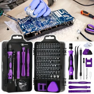 OEM Juego De Destornilladores De Precisión 115 En 1, Kit De Herramientas De Reparación Profesional Con Punta Plana Y Puntas Múltiples Para Electrónica, Teléfonos, Relojes Y Mantenimiento Automotriz - Mang OEM Juego De Destornilladores De Precisión 115 En 1, Kit De Herramientas De Reparación Profesional Con Punta Plana Y Puntas Múltiples Para Electrónica, Teléfonos, Relojes Y Mantenimiento Automotriz - Mang