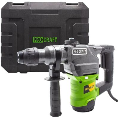 Martillo Perforador Y Cincelador Procraft Bh1750, 1200 Vatios, 4,5 J, Sds Plus + Maletín Martillo Perforador Y Cincelador Procraft Bh1750, 1200 Vatios, 4,5 J, Sds Plus + Maletín