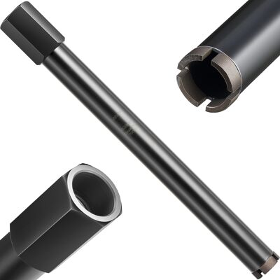Vevor Broca De Núcleo Para Perforación En Húmedo, 38 Mm Diámetro, 356 Mm Profundidad, Tecnología De Soldadura De Alta Precisión, Para Hormigón Armado, Ladrillo Y Mampostería, 427 X 47 X 41 Mm Vevor Broca De Núcleo Para Perforación En Húmedo, 38 Mm Diámetro, 356 Mm Profundidad, Tecnología De Soldadura De Alta Precisión, Para Hormigón Armado, Ladrillo Y Mampostería, 427 X 47 X 41 Mm