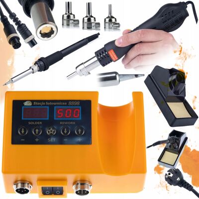 OEM Estación De Soldadura Rosfix 2 En 1 (aire Caliente Y 900m) Soldador De Hierro Rosfix Orange Husky Oh660 Electric S+ Serie Rosfix Blue Lark 80w Bl80w Con Un Conjunto De Accesorios OEM Estación De Soldadura Rosfix 2 En 1 (aire Caliente Y 900m) Soldador De Hierro Rosfix Orange Husky Oh660 Electric S+ Serie Rosfix Blue Lark 80w Bl80w Con Un Conjunto De Accesorios