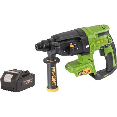 Martillo Perforador A Batería Procraft Pha40bb 20 V 2,6 J Sds Plus Sin Escobillas + 1 Batería De 4,0 Ah - Sin Cargador Martillo Perforador A Batería Procraft Pha40bb 20 V 2,6 J Sds Plus Sin Escobillas + 1 Batería De 4,0 Ah - Sin Cargador
