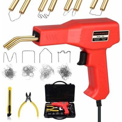 YMYNY Kit De Soldadura De Plástico De 50 W, Kit De Reparación De Plástico 2 En 1 Para Parachoques De Coche Con 200 Grapas Y 7 Tipos De Varillas De Soldadura, Soldador De Plástico Para Reparación De Parachoq YMYNY Kit De Soldadura De Plástico De 50 W, Kit De Reparación De Plástico 2 En 1 Para Parachoques De Coche Con 200 Grapas Y 7 Tipos De Varillas De Soldadura, Soldador De Plástico Para Reparación De Parachoq
