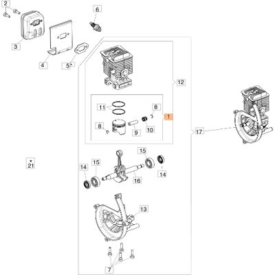 Oleo Mac Kit De Pistón Soplador Original Emak Modelo Bv250 56600004r Oleo Mac Kit De Pistón Soplador Original Emak Modelo Bv250 56600004r