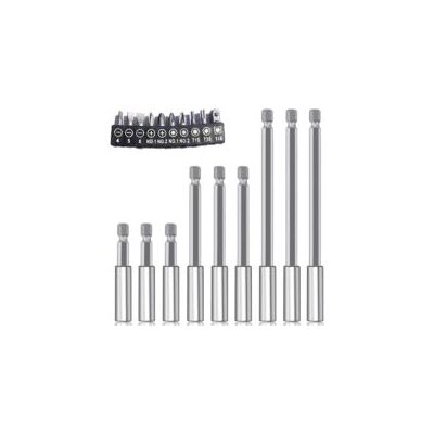 OEM 19 Piezas De Portapuntas Magnéticos Hexagonales De 1/4", Juego De Puntas Torx De Extensión Largas, Cambio Rápido De 75/100/150 Mm Para Destornilladores Y Taladros Eléctricos - Crezuo OEM 19 Piezas De Portapuntas Magnéticos Hexagonales De 1/4", Juego De Puntas Torx De Extensión Largas, Cambio Rápido De 75/100/150 Mm Para Destornilladores Y Taladros Eléctricos - Crezuo