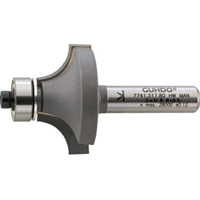 GUHDO Modelo 7741.254.80 Fresa de madera - Radio 6.35mm GUHDO Modelo 7741.254.80 Fresa de madera - Radio 6.35mm