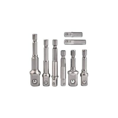 OEM Juego De 8 Adaptadores De Vasos, Adaptadores Hexagonales De 1/4" A 1/4", 3/8", 1/2" Para Taladros Y Destornilladores Inalámbricos, Vasos Y Portapuntas - Crezuo OEM Juego De 8 Adaptadores De Vasos, Adaptadores Hexagonales De 1/4" A 1/4", 3/8", 1/2" Para Taladros Y Destornilladores Inalámbricos, Vasos Y Portapuntas - Crezuo