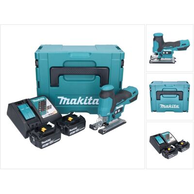 Sierra De Vaivén Sin Cable Makita Djv 185 Rfj 18 V Sin Escobillas + 2x Batería Recargable 3,0 Ah + Cargador + Makpac Sierra De Vaivén Sin Cable Makita Djv 185 Rfj 18 V Sin Escobillas + 2x Batería Recargable 3,0 Ah + Cargador + Makpac