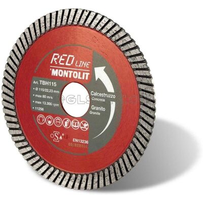 Disco De Diamante 115 Mm Para Hormigon Y Granito Montolit Turmont Tbh115 Disco De Diamante 115 Mm Para Hormigon Y Granito Montolit Turmont Tbh115