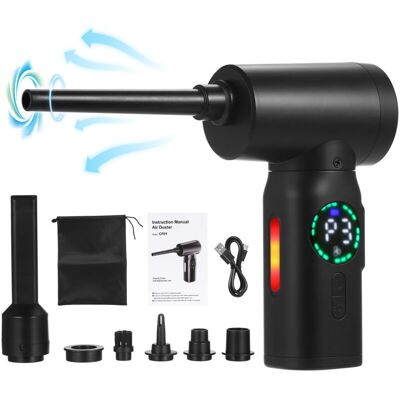 OEM Compresor De Aire - Limpiador Con Pantalla Digital, Motor De Cepillo, 100 W, 7500 Mah, Plumero Eléctrico De Repuesto Para Limpieza OEM Compresor De Aire - Limpiador Con Pantalla Digital, Motor De Cepillo, 100 W, 7500 Mah, Plumero Eléctrico De Repuesto Para Limpieza