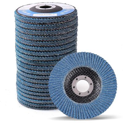 OEM Discos De Láminas De 4 1/2" Para Amoladora Angular, 20 Unidades, Disco De Lijado De Grano 60, Muelas Abrasivas De 4,5" X 7/8", Herramientas De Soldadura, Abrasivo De Circonio De Primera Calidad Para M OEM Discos De Láminas De 4 1/2" Para Amoladora Angular, 20 Unidades, Disco De Lijado De Grano 60, Muelas Abrasivas De 4,5" X 7/8", Herramientas De Soldadura, Abrasivo De Circonio De Primera Calidad Para M