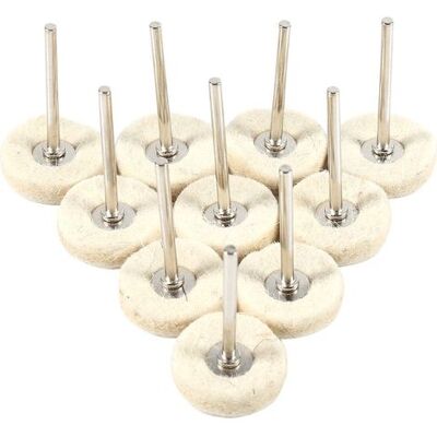 ENLENK Lote De 10 Tampones De Pulido Para Taladro, Fieltro De Lana De 25 Mm, Amoladora, Muela, Disco De Esmerilado, Cabezal De Pulido Para Coche, Metal, Acero Inoxidable, Máquina Para Madera ENLENK Lote De 10 Tampones De Pulido Para Taladro, Fieltro De Lana De 25 Mm, Amoladora, Muela, Disco De Esmerilado, Cabezal De Pulido Para Coche, Metal, Acero Inoxidable, Máquina Para Madera