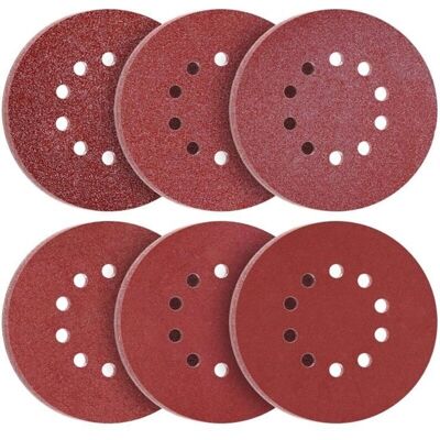 SANS MARQUE Discos De Lijado De 225 Mm, 60 Unidades, Granos P40, P60, P80, P120, P240, P320, 10 Agujeros, Discos De Lijado Redondos De 225 Mm, Papel De Lija, Herramientas De Lijado SANS MARQUE Discos De Lijado De 225 Mm, 60 Unidades, Granos P40, P60, P80, P120, P240, P320, 10 Agujeros, Discos De Lijado Redondos De 225 Mm, Papel De Lija, Herramientas De Lijado