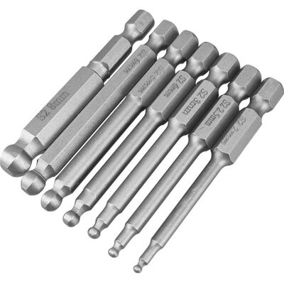 OEM Juego De 7 Puntas Hexagonales De Cabeza Esférica Para Destornillador, Llave Hexagonal Métrica, Broca Y Juego De Puntas Para Destornillador, Apto Para Destornilladores Eléctricos, Taladros Eléctricos Y OEM Juego De 7 Puntas Hexagonales De Cabeza Esférica Para Destornillador, Llave Hexagonal Métrica, Broca Y Juego De Puntas Para Destornillador, Apto Para Destornilladores Eléctricos, Taladros Eléctricos Y