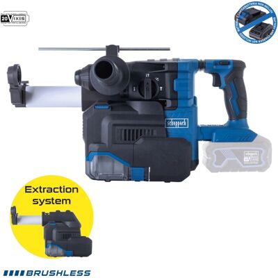 Martillo Perforador 20v 2.8j Sds-plus Brushless Scheppach Bc-dh300dfs-x Martillo Perforador 20v 2.8j Sds-plus Brushless Scheppach Bc-dh300dfs-x