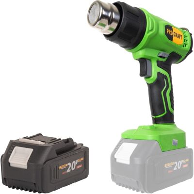 Pistola De Aire Caliente Con Batería Procraft Ph24bb 20 V 50 - 550 °c + 1 Batería De 4,0 Ah - Sin Cargador Pistola De Aire Caliente Con Batería Procraft Ph24bb 20 V 50 - 550 °c + 1 Batería De 4,0 Ah - Sin Cargador