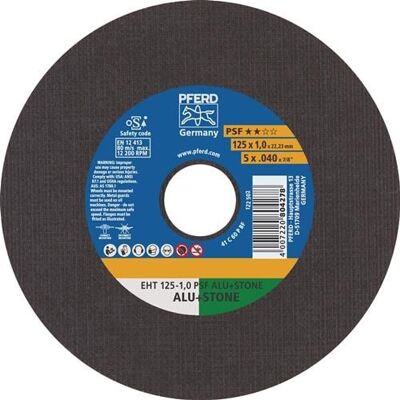Pferd - Disque À Tronçonner Eht Psf Alu+stone D125x1mm Ger.dohr.125mm (par 25) Pferd - Disque À Tronçonner Eht Psf Alu+stone D125x1mm Ger.dohr.125mm (par 25)