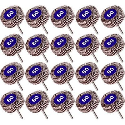 OEM Paquete De 20 Discos De Láminas, Grano 80, Papel Abrasivo, Rueda De Pulido, Disco De Láminas Dremel, 10 Mm OEM Paquete De 20 Discos De Láminas, Grano 80, Papel Abrasivo, Rueda De Pulido, Disco De Láminas Dremel, 10 Mm