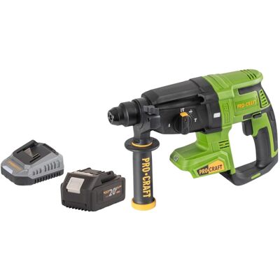 Martillo Perforador A Batería Procraft Pha40bb 20 V 2,6 J Sds Plus Sin Escobillas + 1 Batería De 4,0 Ah + Cargador Martillo Perforador A Batería Procraft Pha40bb 20 V 2,6 J Sds Plus Sin Escobillas + 1 Batería De 4,0 Ah + Cargador