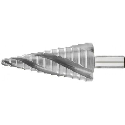Exact - Broca escalonada en espiral 4-12mm - HSS de 4 cortes Exact - Broca escalonada en espiral 4-12mm - HSS de 4 cortes