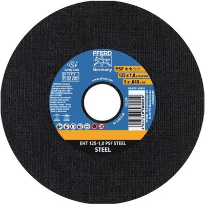 Pferd - Disco De Corte Psf Steel D115x1 Mm Recto Acero Taladrado 22,23 Mm (por 25) Pferd - Disco De Corte Psf Steel D115x1 Mm Recto Acero Taladrado 22,23 Mm (por 25)