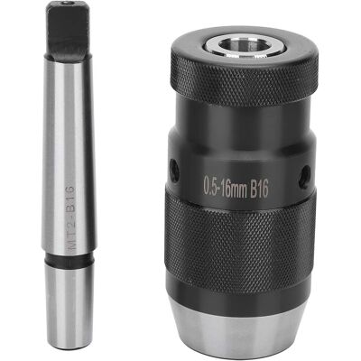 OEM 1 Mandril Sin Llave Mt2-b16, Sujeción Rápida De 0,5 A 16 Mm, Accesorio Para Taladro De Columna, Fresadora Y Torno. OEM 1 Mandril Sin Llave Mt2-b16, Sujeción Rápida De 0,5 A 16 Mm, Accesorio Para Taladro De Columna, Fresadora Y Torno.