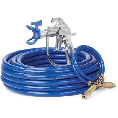 COCO Graco Stanowsiko Malarskie Pistolet Silver Plus + Wąż Bluemax Ii 15m + Końcówka Biczowa 0,9m COCO Graco Stanowsiko Malarskie Pistolet Silver Plus + Wąż Bluemax Ii 15m + Końcówka Biczowa 0,9m
